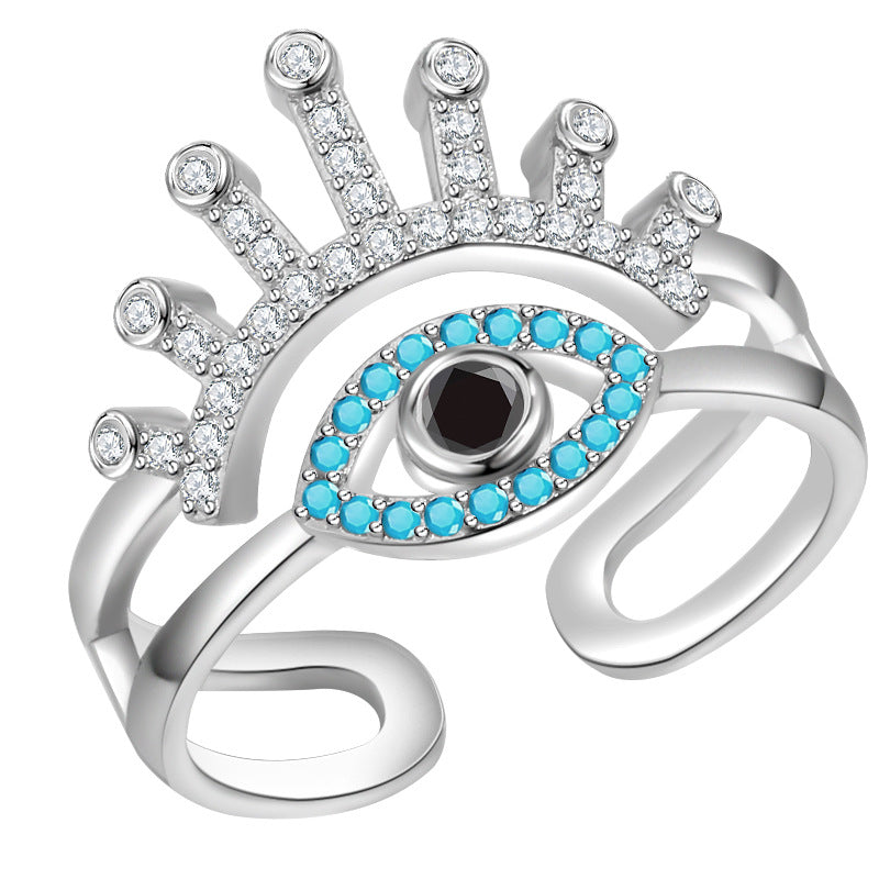 Anillo al por mayor de los ojos del diablo de cobre